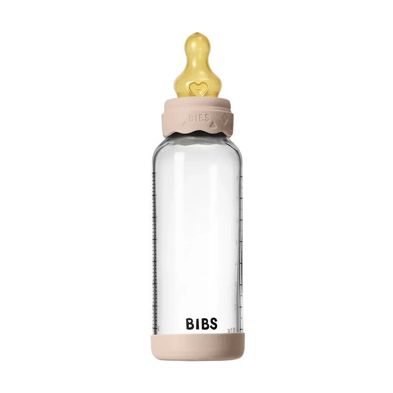 Baby Glass Bottle Boheme Set 240ml Latex - Blush