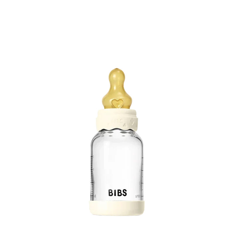 Baby Glass Bottle Boheme Set 120ml Latex - Ivory