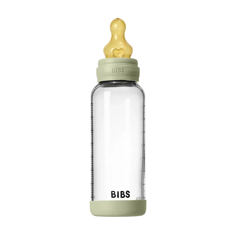 Baby Glass Bottle Set 240ml Latex - Sage