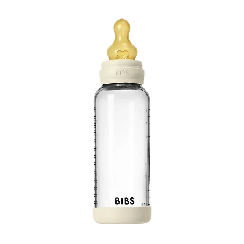 Baby Glass Bottle Set 240ml Latex - Ivory