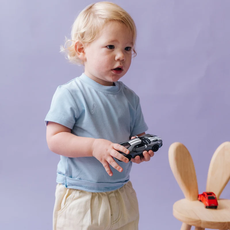 Bamboo Everyday Children's T-Shirt Soft Blue