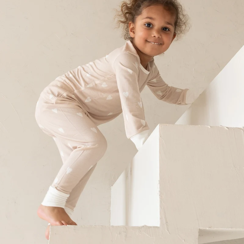 Children's PJ Set Lovehearts