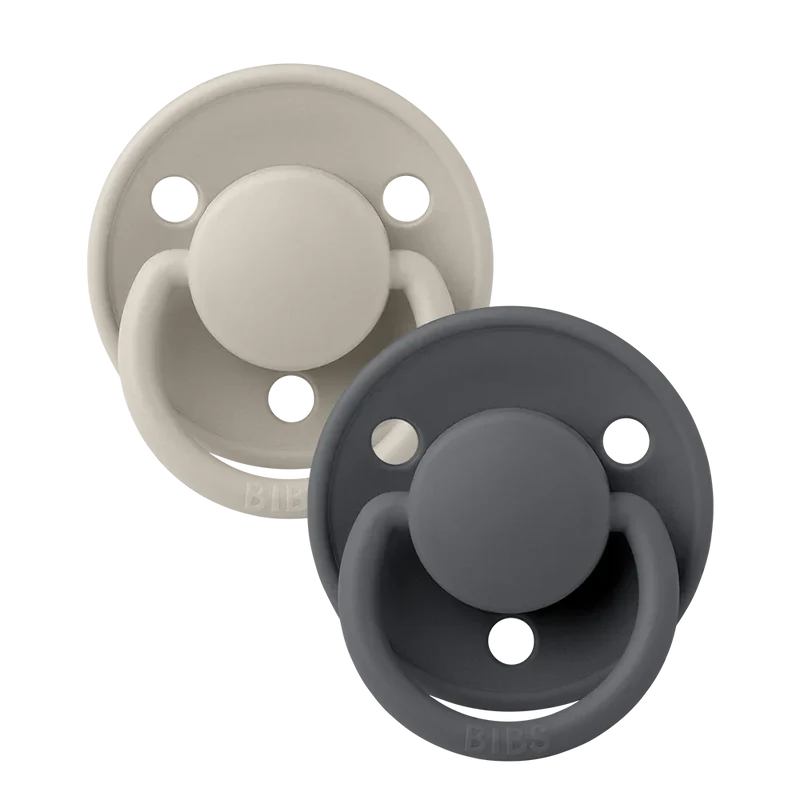 De Lux Pacifiers 2 Pack - Sand/Iron