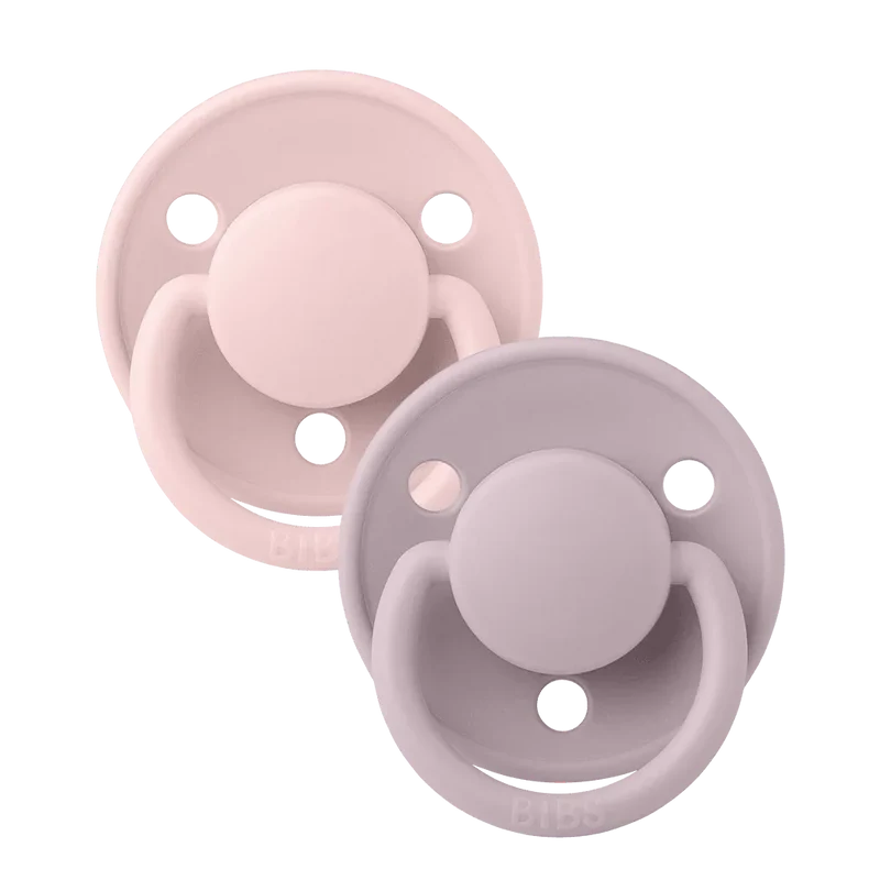De Lux Pacifiers 2 Pack - Blossom/Dusky Lilac