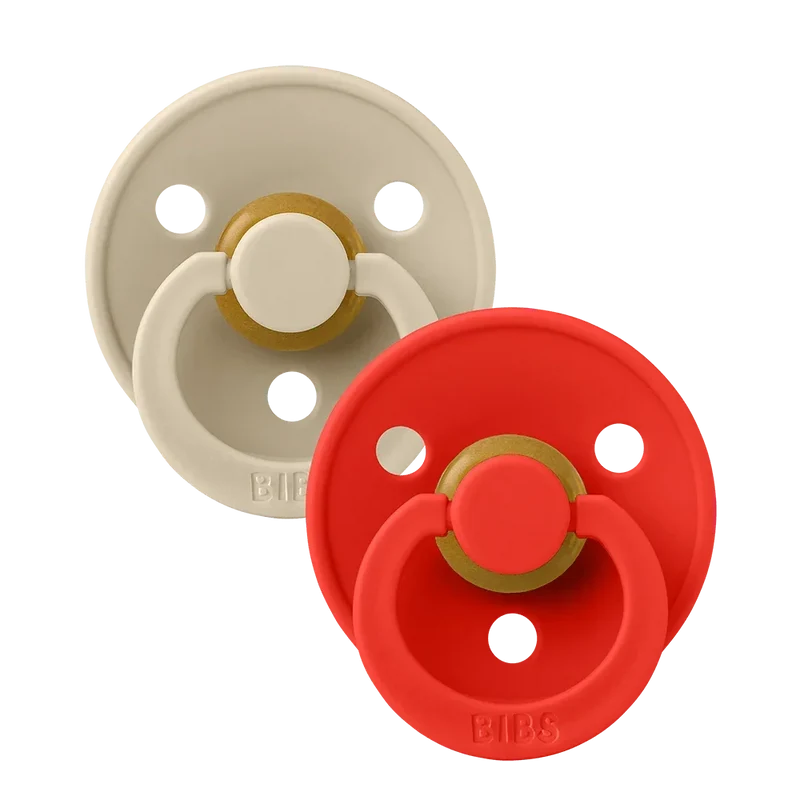 Colour Pacifiers 2 Pack - Vanilla/Candy Apple