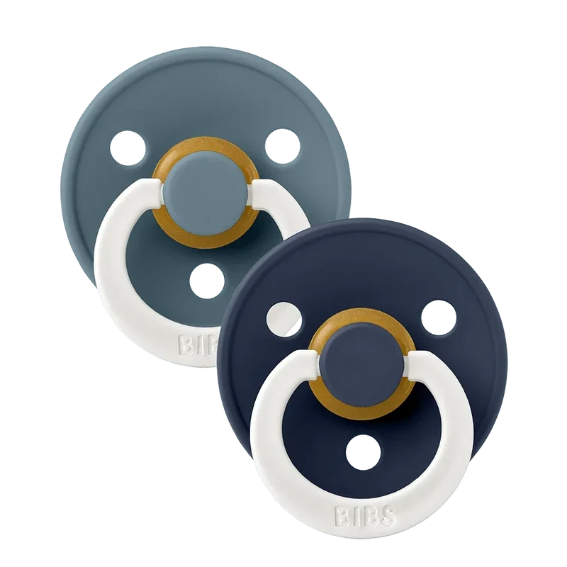Colour GLOW Pacifiers 2 Pack - Petrol/Deep Space