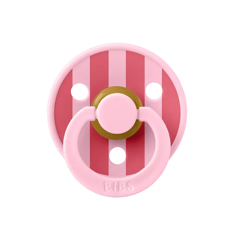 STUDIO Colour Block Pacifier - Baby Pink/Coral