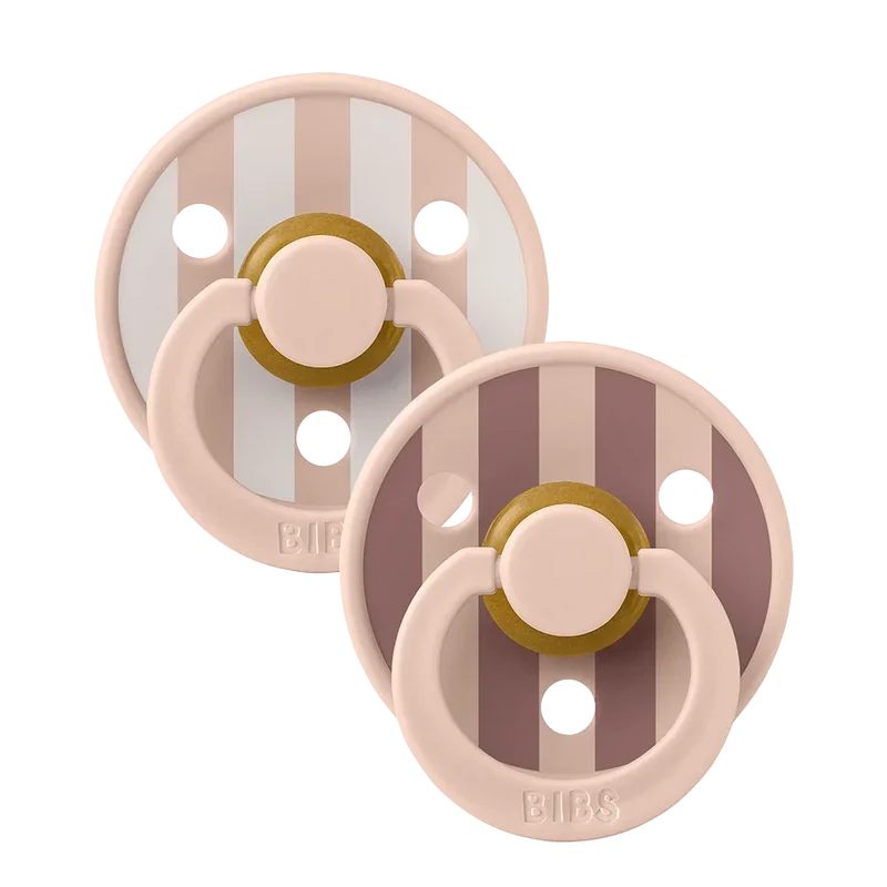 STUDIO Colour Pacifiers 2 Pack Block - Blush Mix
