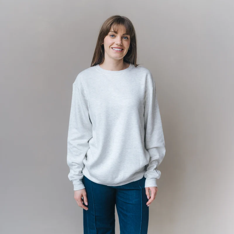 Breastfeeding Sweatshirt - Grey Marle