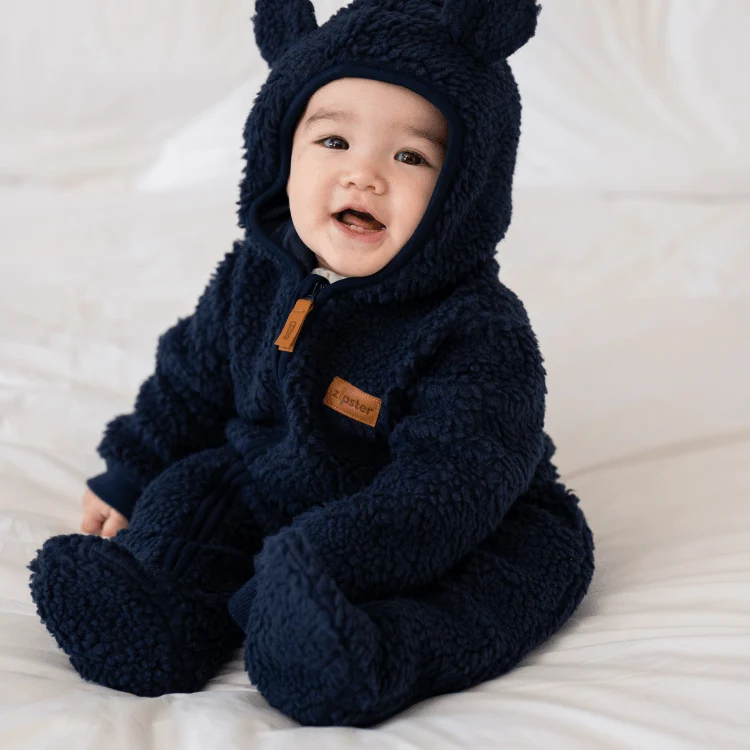 Zipster Teddy Suit Navy Blue