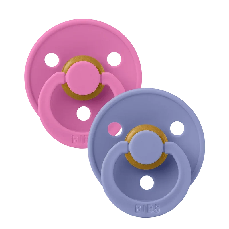 Colour Pacifiers 2 Pack - Bubblegum/Peri