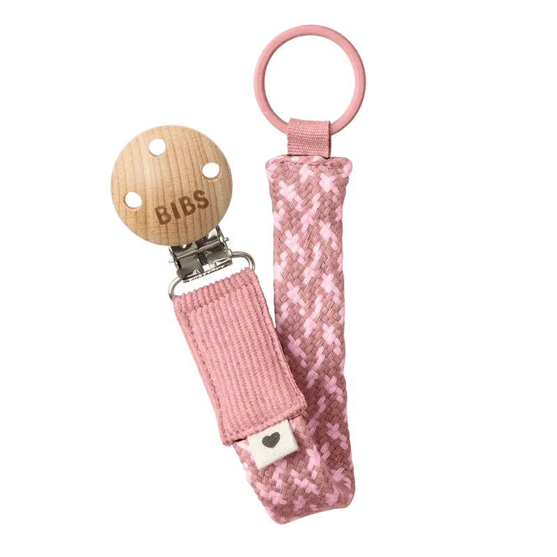 Pacifier Clip - Dusty Pink/Baby Pink