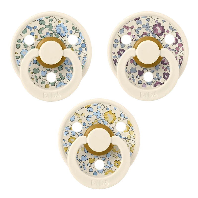 BIBS x LIBERTY New Baby Try-It Collection 3 Pack Eloise - Ivory