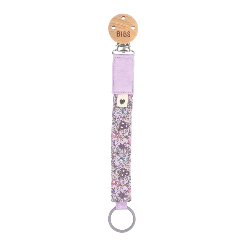 BIBS x LIBERTY Pacifier Clip - Chamomile Lawn Violet Sky