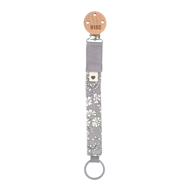 BIBS x LIBERTY Pacifier Clip - Capel Fossil Grey
