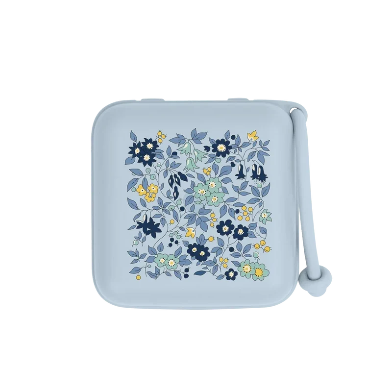 BIBS x LIBERTY Pacifier Box - Chamomile Lawn Baby Blue