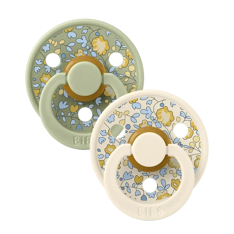 BIBS x LIBERTY Colour Pacifiers 2 Pack Eloise - Sage Mix