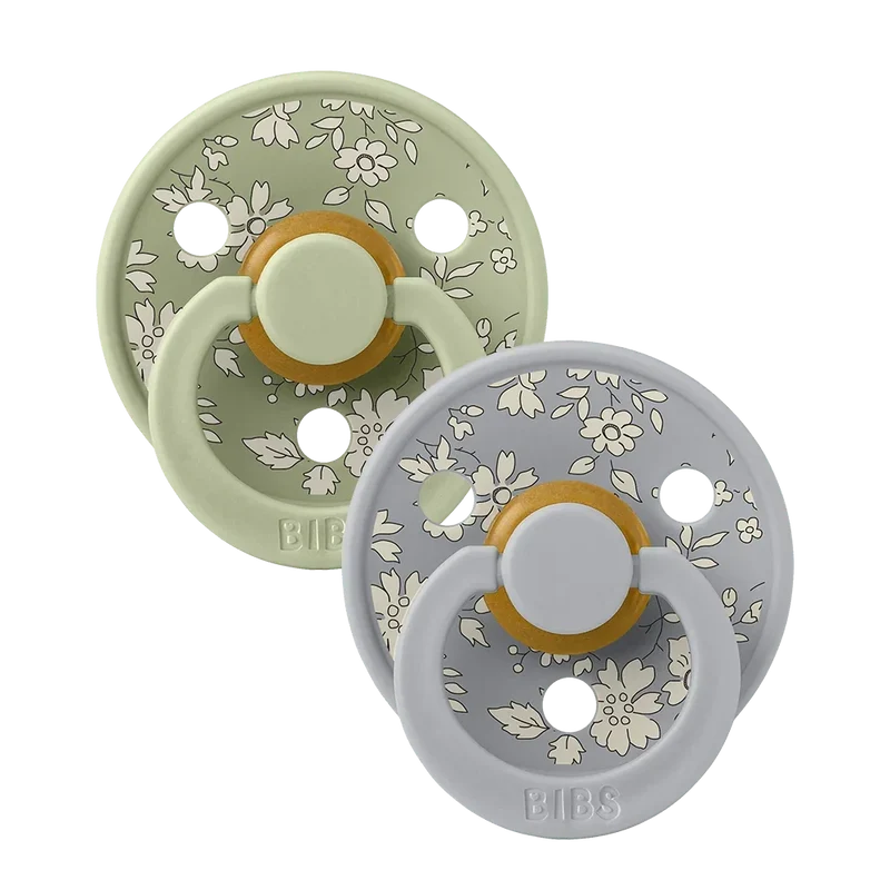 BIBS x LIBERTY Colour Pacifiers 2 Pack Capel - Sage Mix