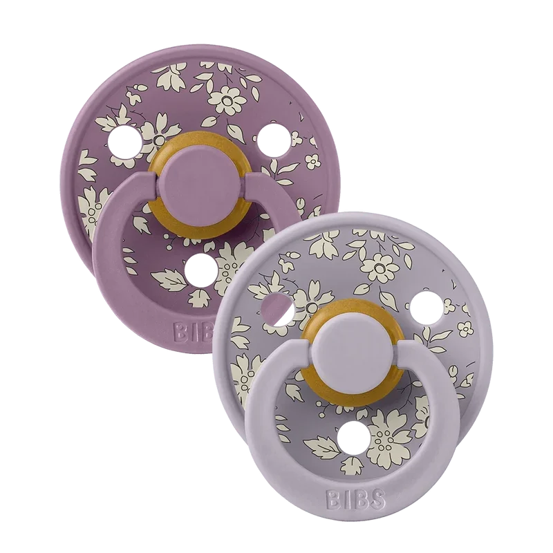 BIBS x LIBERTY Colour Pacifiers 2 Pack Capel - Fossil Grey Mix