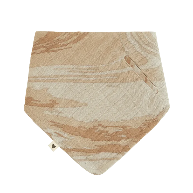 Bandana Bib - Tie Dye Camo Sand