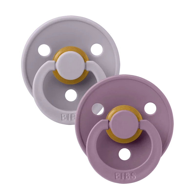 Colour Pacifiers 2 Pack - Fossil Grey/Mauve