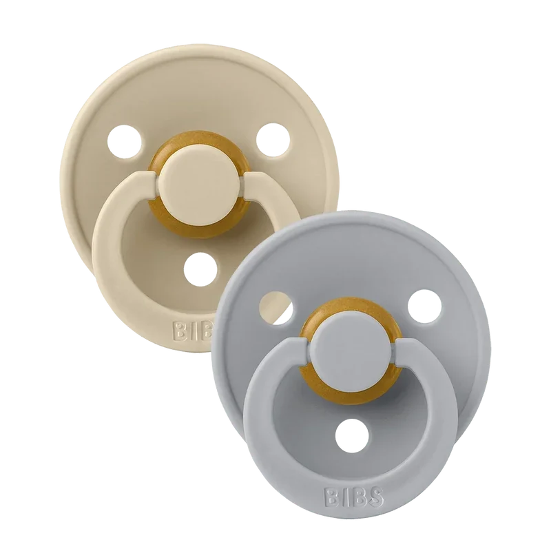 Colour Pacifiers 2 Pack - Vanilla/Cloud