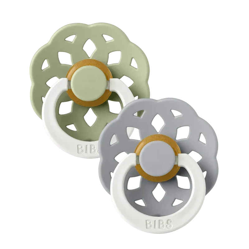 Boheme GLOW Pacifiers 2 Pack - Sage/Cloud