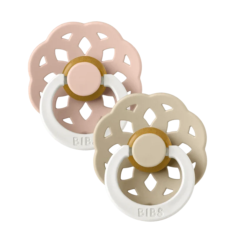 Boheme GLOW Pacifiers 2 Pack - Blush/Vanilla