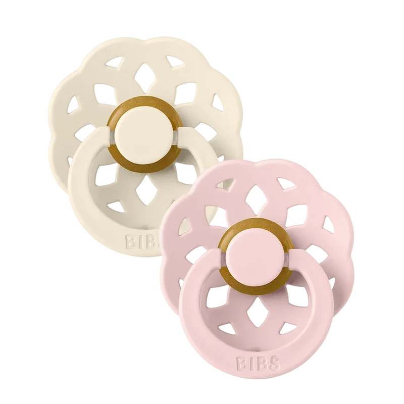 Boheme Pacifiers 2 Pack - Ivory/Blossom
