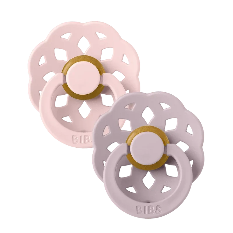 Boheme Pacifiers 2 Pack - Blossom/Dusky Lilac
