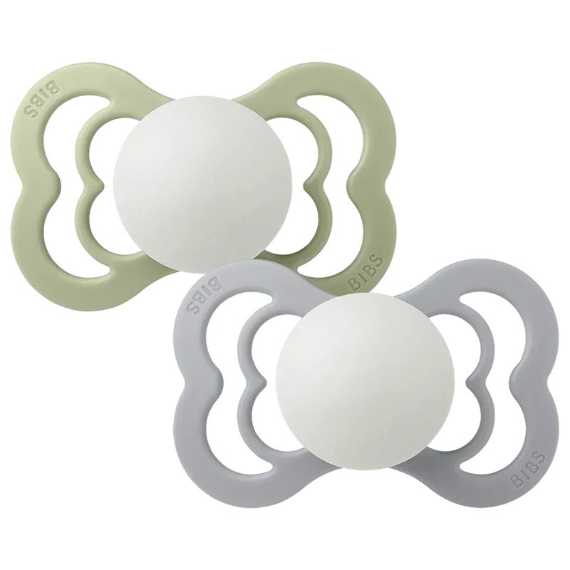 Supreme GLOW Pacifiers 2 Pack - Sage/Cloud