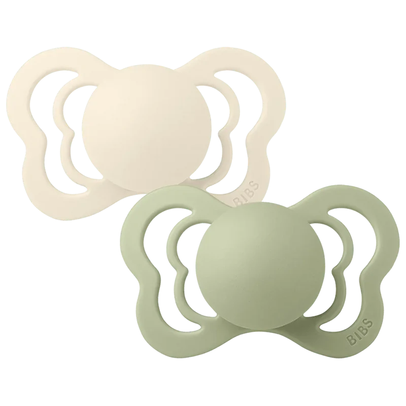 Couture Pacifiers 2 Pack - Ivory/Sage