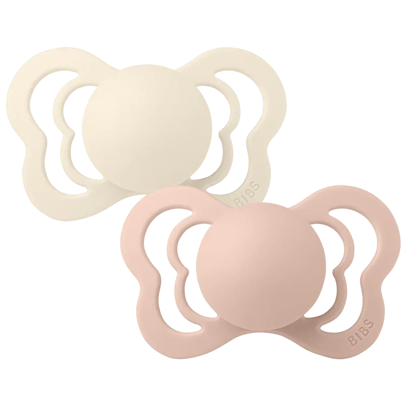 Couture Pacifiers 2 Pack - Ivory/Blush