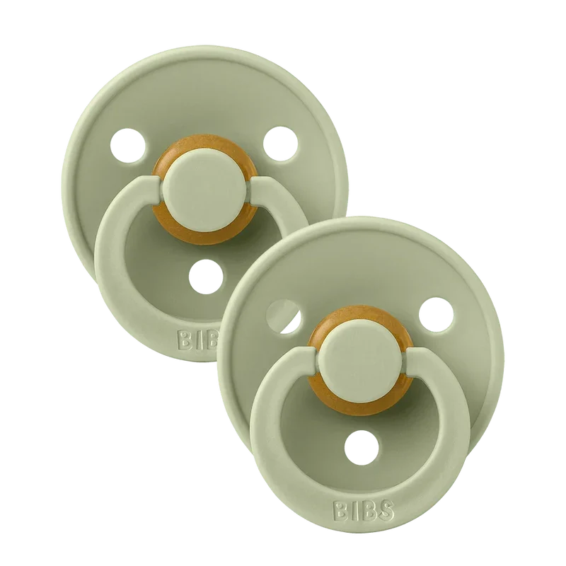 Colour Pacifiers 2 Pack - Sage/Sage