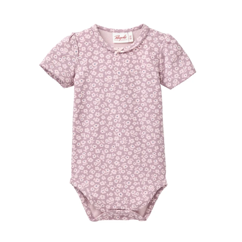 Body kortärmad blommig