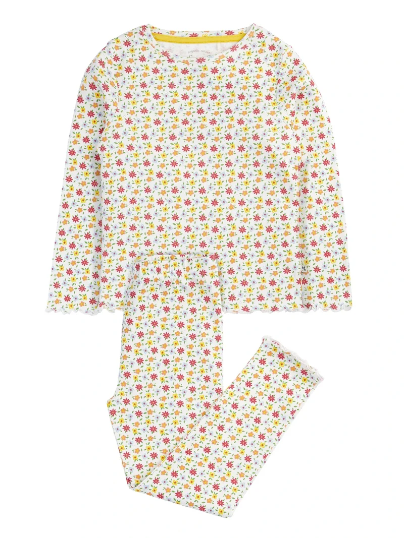 Pyjamas blommig pointelle