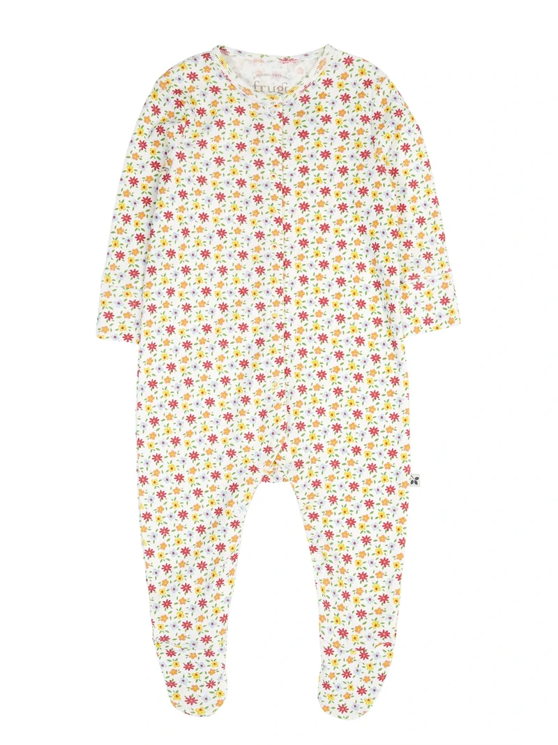 Babypyjamas blommig pointelle