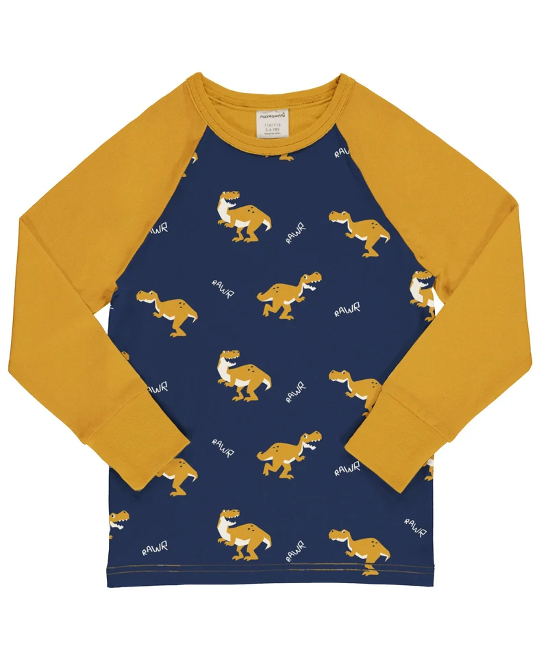 Långärmad t-shirt dinosaurier