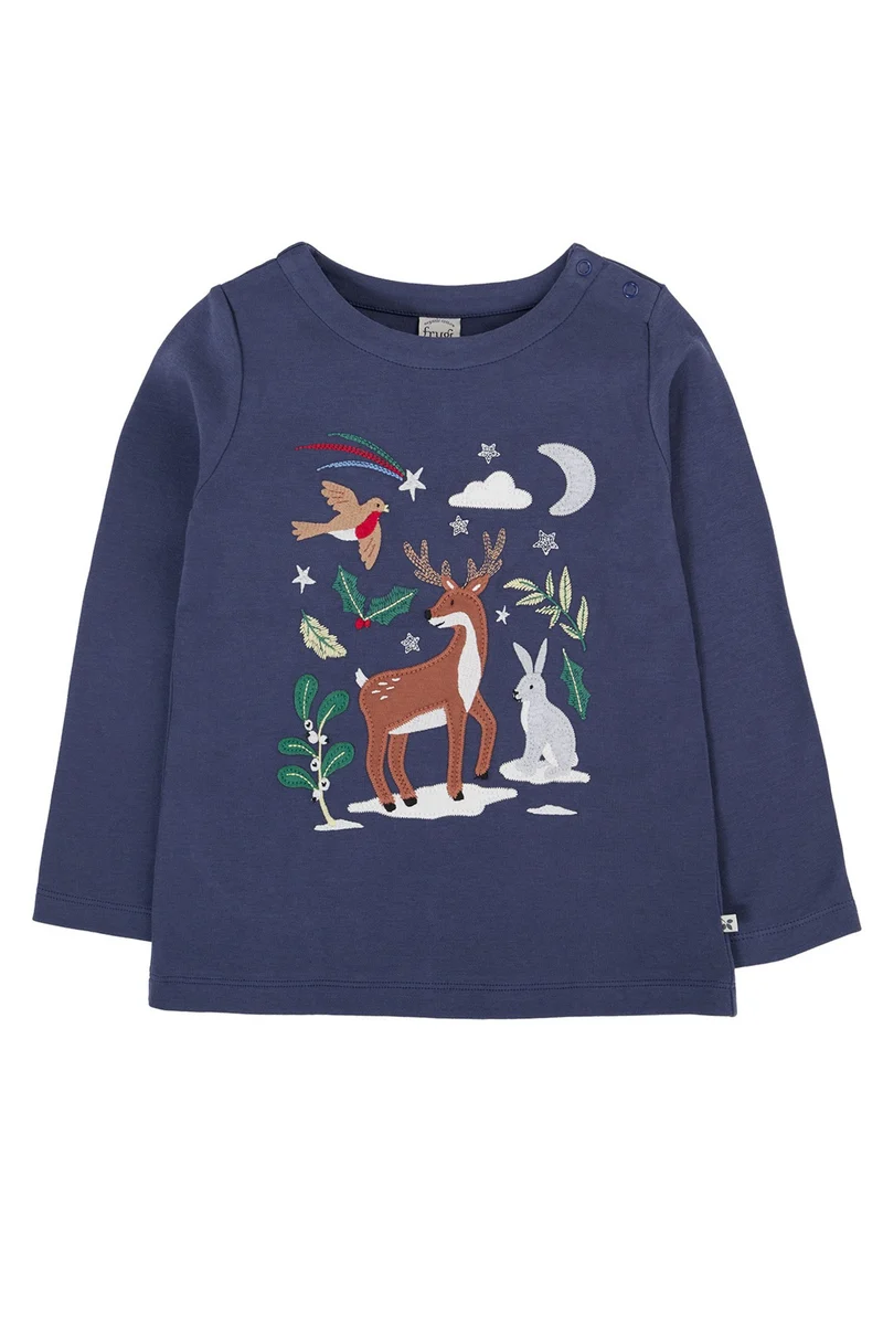Långärmad t-shirt vintermotiv