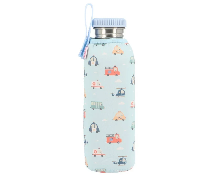 Tutete drikkedunk i rustfrit stål med neopren cover - 750 ml - City Cars