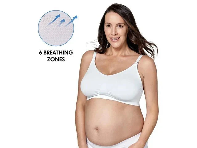Medela Keep Cool Ultra åndbar graviditets- og amme-bh, hvid