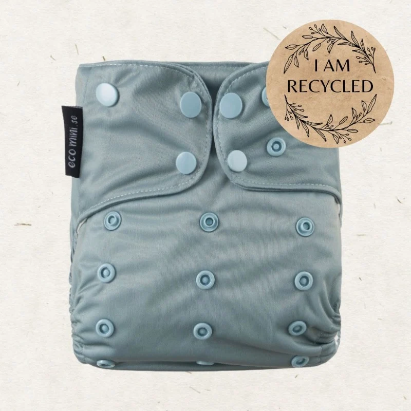 One Size Bamboo Pocket Diaper. Sage