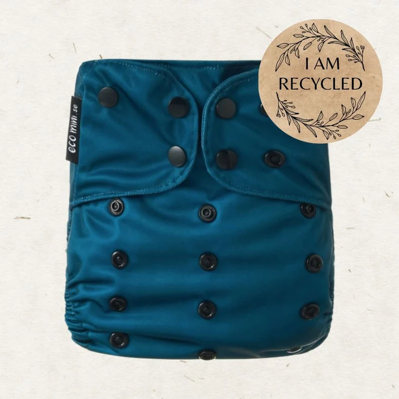 One Size Coolmax Pocket Diaper. Midnight