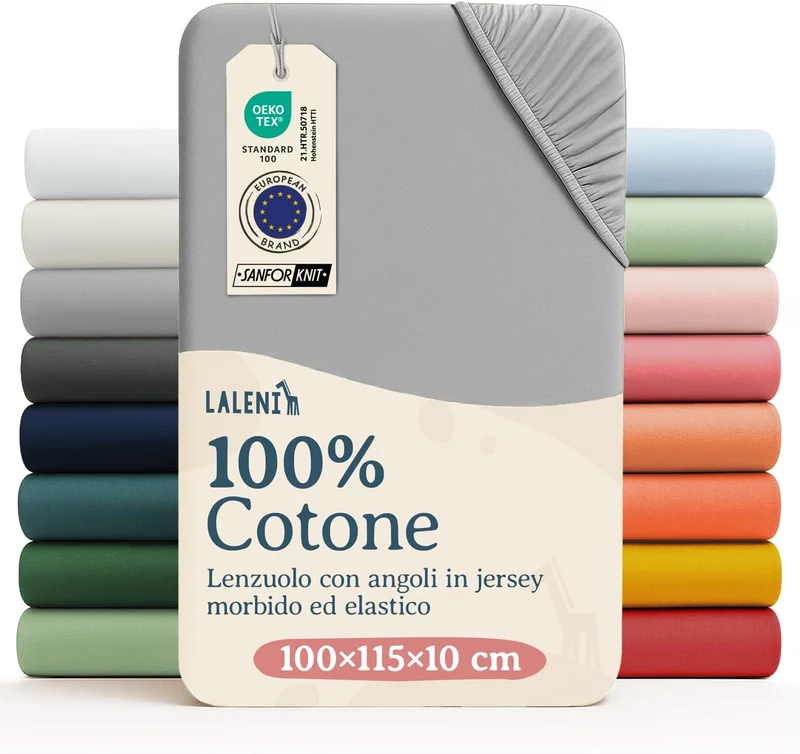 LALENI σεντόνι με λάστιχο για παρκοκρέβατο 100x115 cm