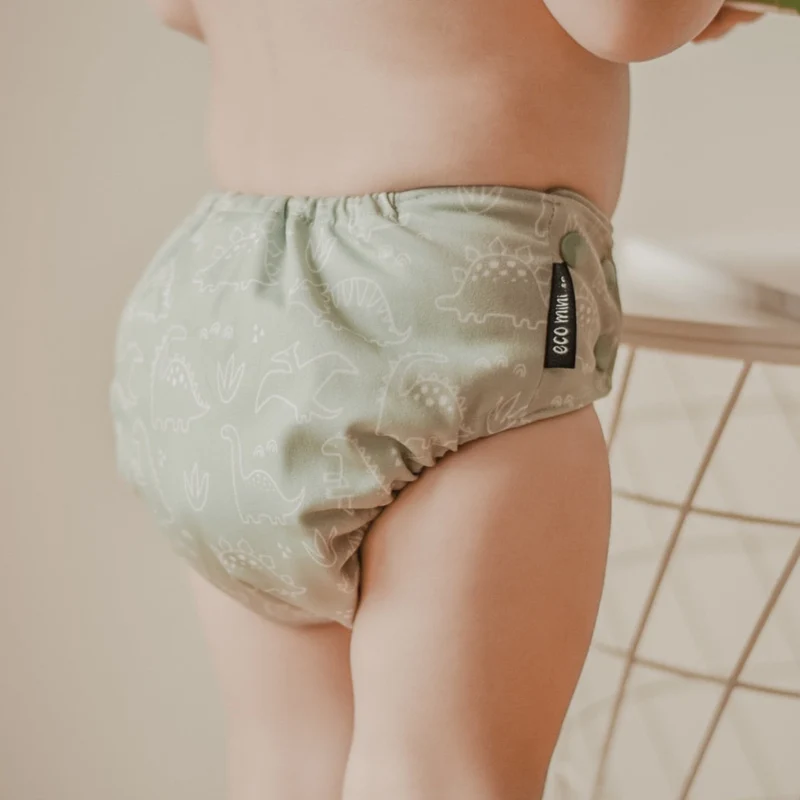 One Size Coolmax Pocket Diaper. Dino