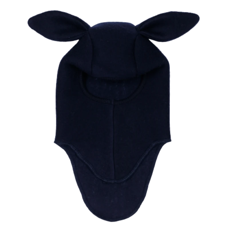 Huttelihut balaclava i ull med öron - Bunbun - Navy
