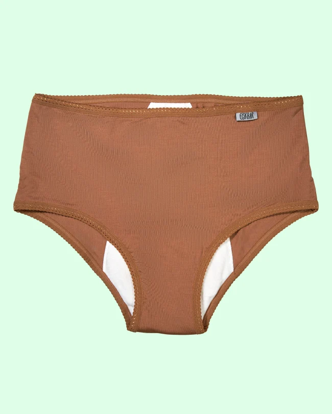 Menstrosa i TENCEL™ Lyocell, "Heavy Flow", uppsugning i bambufrotté, 4 lager, flera storlekar och färger