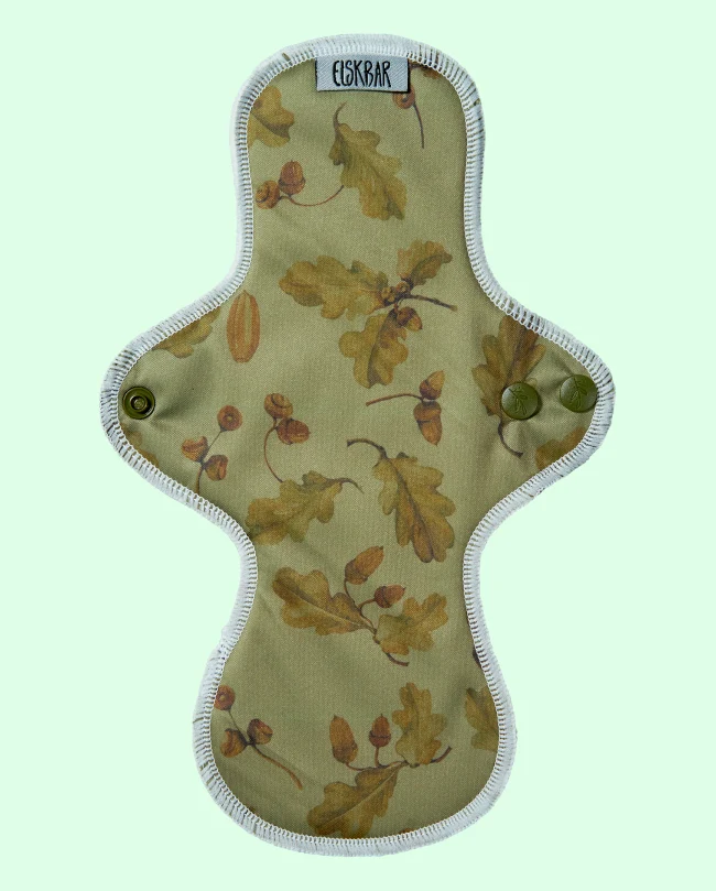 Timglasformad tygbinda 27 cm, "Regular Flow", 1 lager bambuvelour, 2 lager bambufrotté