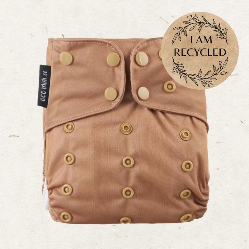 One Size Coolmax Pocket Diaper. Fawn