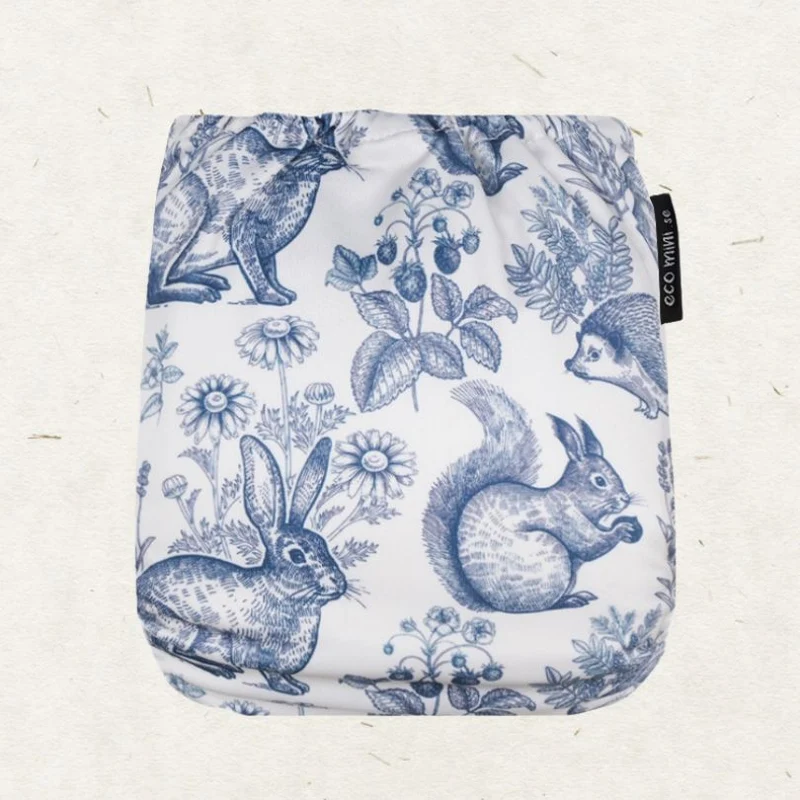 One Size Coolmax Pocket Diaper. Whimsey